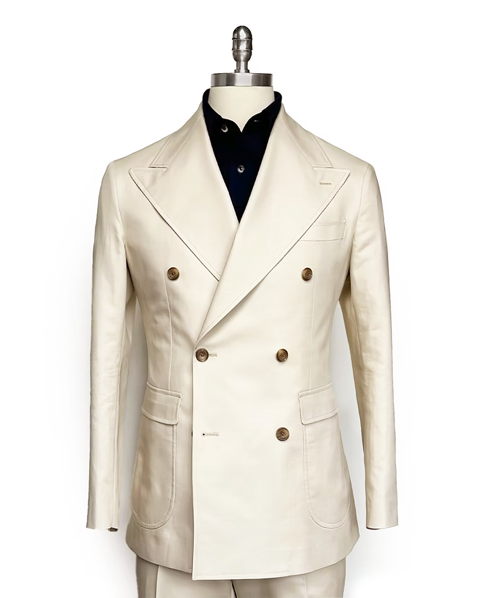 AERO DOUBLE BREASTED COTTON SUIT