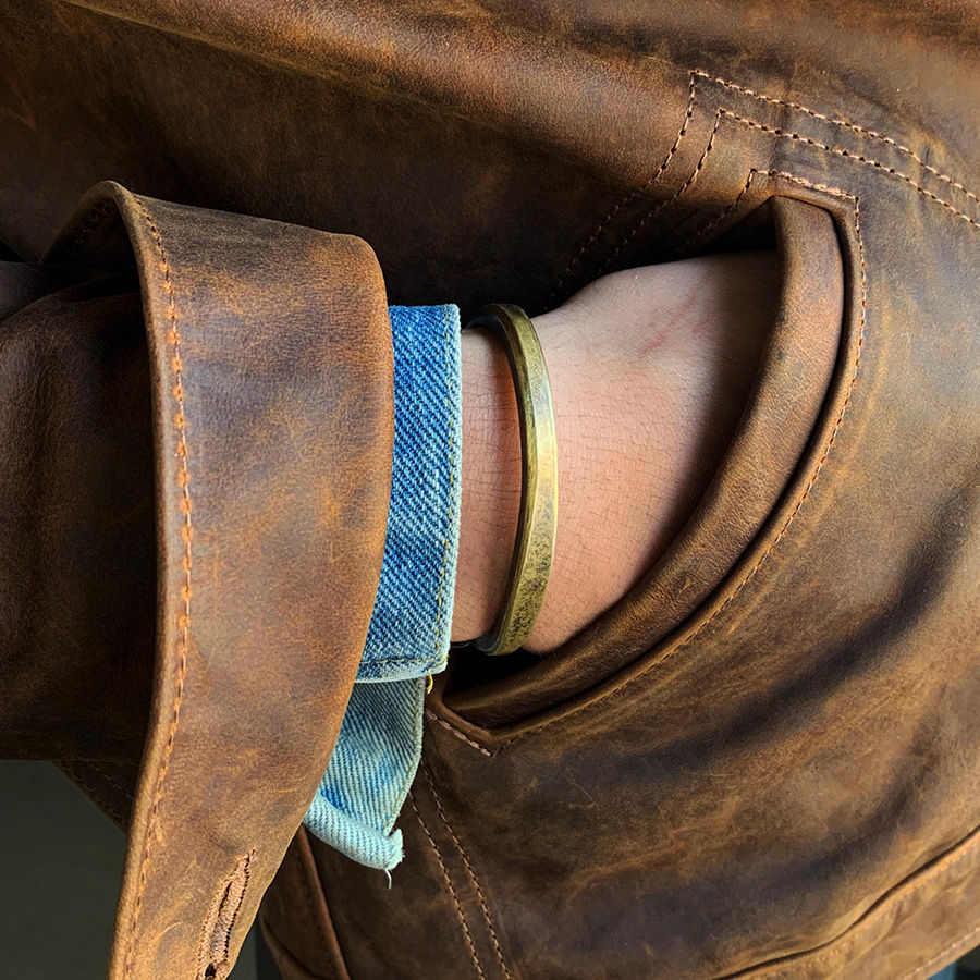 STUDEBAKER HEAVYWEIGHT WORKSHOP BRASS CUFF | The TBCo. 2022