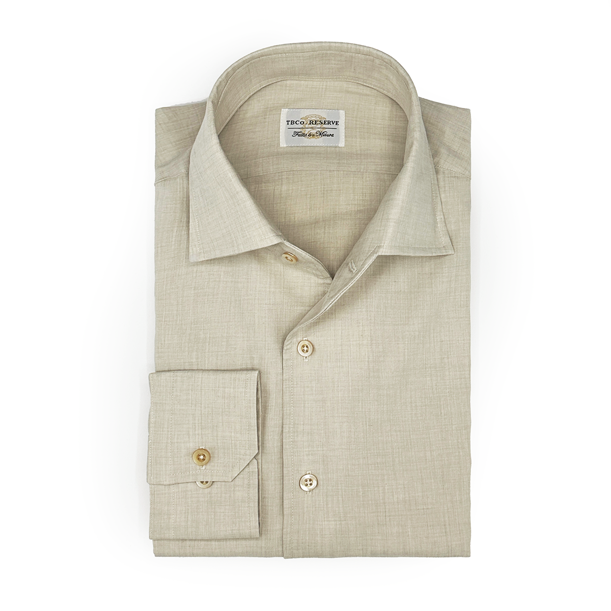 COMO CREAM ONE-PIECE COLLAR SHIRT