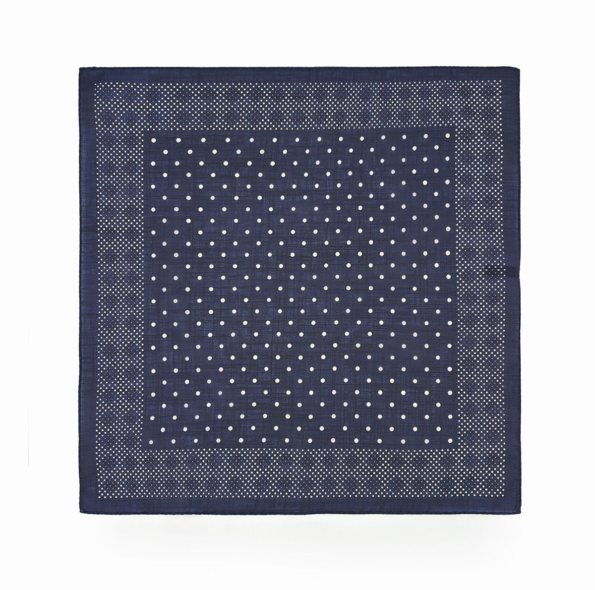 GEOFF NICHOLSON  BLUE POLKA DOT BANDANA SQUARE