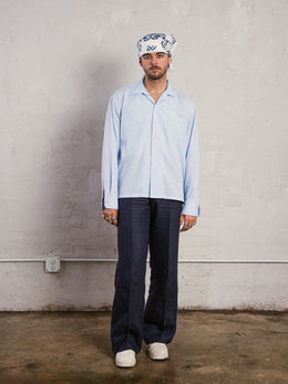 LXXV fashion clothing brand line clothes top best in atlanta young designer luxury tailoring high fashion runway model menswear womenswear quality atlanta young designer next best thing acne studios maison margiela loewe vogue gq magazine editorial hypebeast jacquemus collaboration collab edition atlanta fashion week pfw nyfw clothing clothes emerging young designer design lxxv LXXV 75 small business independent atl georgia city growing looking out on the look spring summer ss 23 2023