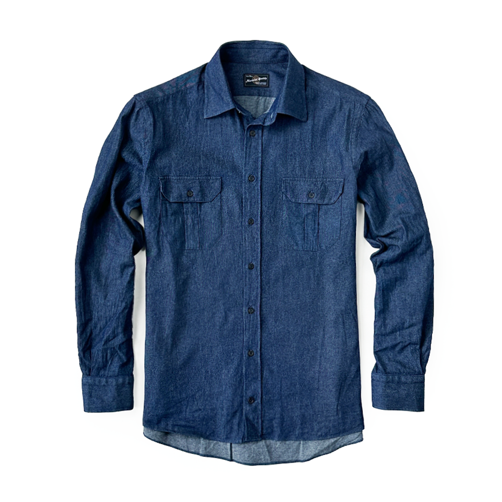 THE HEMINGWAY SAFARI SHIRT IN DENIM