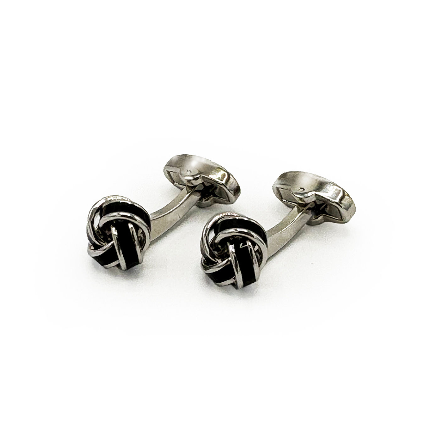 ONYX KNOTT FORMAL CUFFLINKS