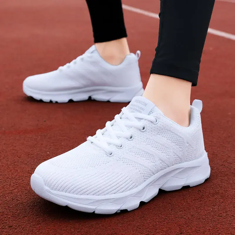 Thumbnail: New Sneakers Women Casual Shoes Fashion Breathable Walking Mesh Flat Shoes Women