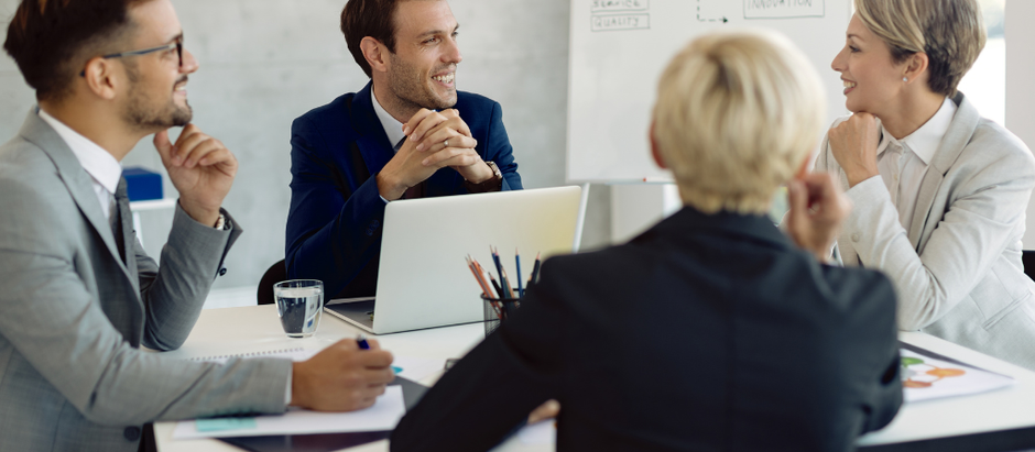 Speed to lead planning in office meeting.