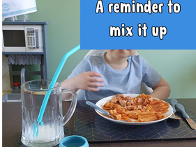 A reminder to mix it up