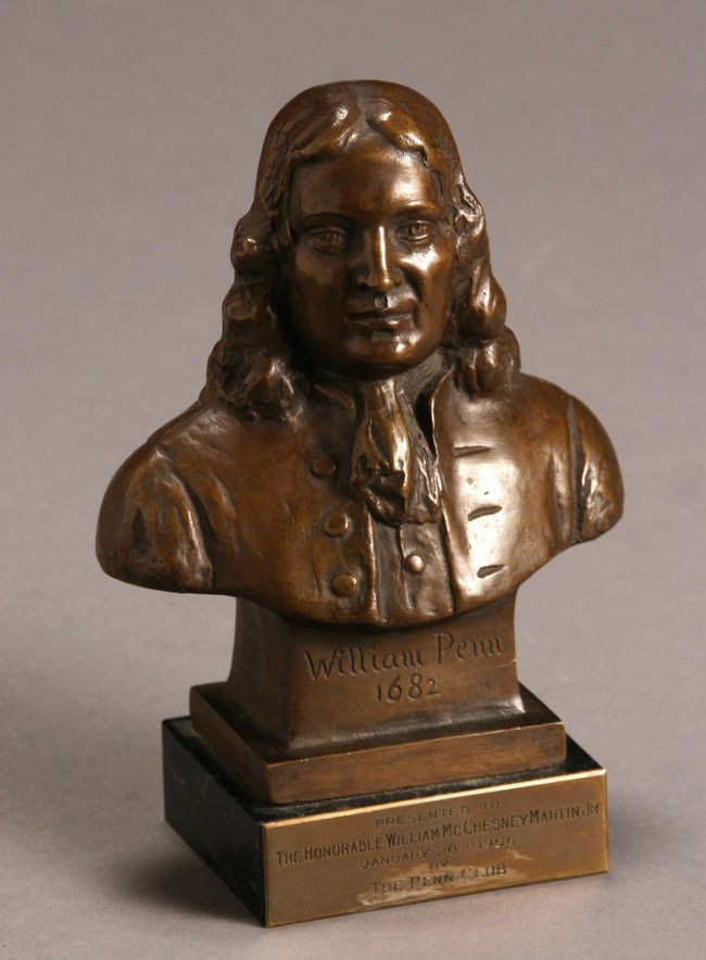 Beatrice Fenton's bust of William Penn (1932)