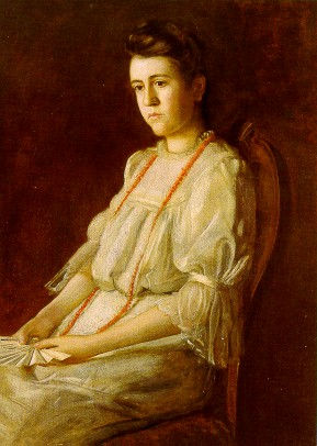 The Coral Necklace: Portrait of Beatrice Fenton (1904), by Thomas Eakins (Source: UPenn)