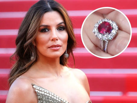 Celebrity Ruby and Pink Sapphire Engagement Rings