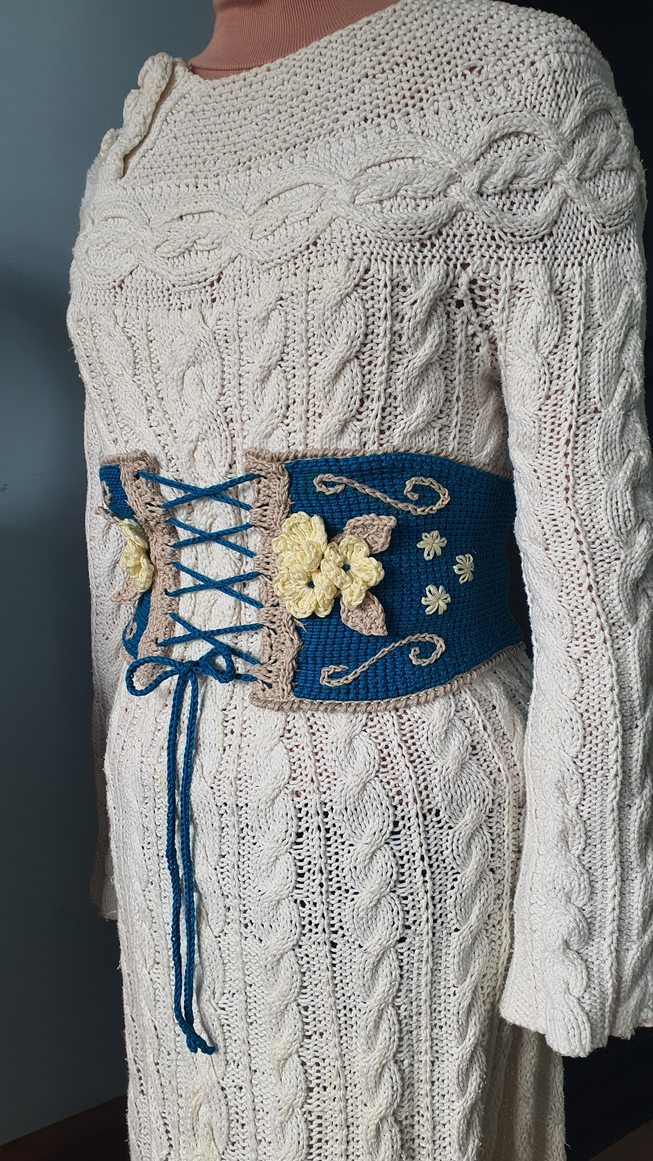 Tunisian Corset Belt
