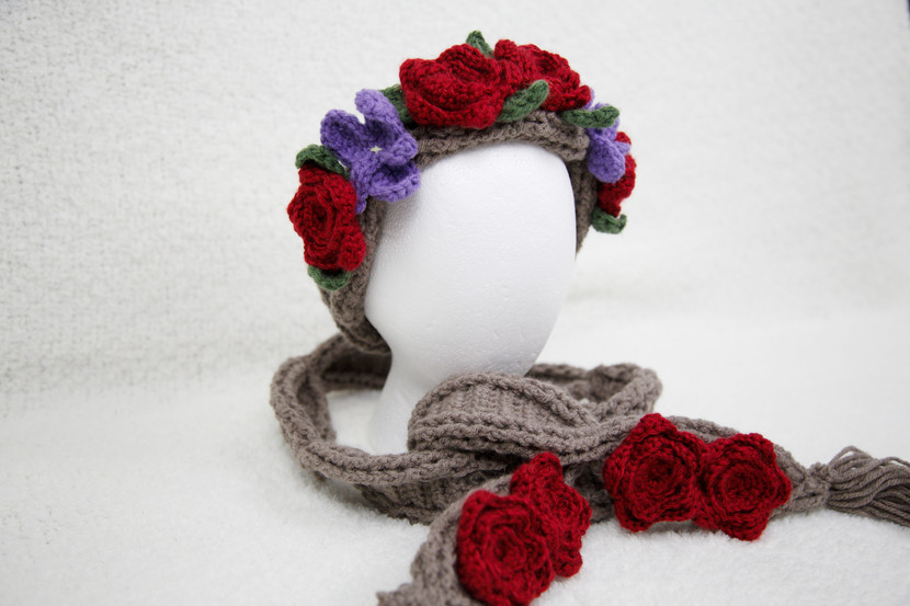 Rose and violet set made by Cjscraftycritters