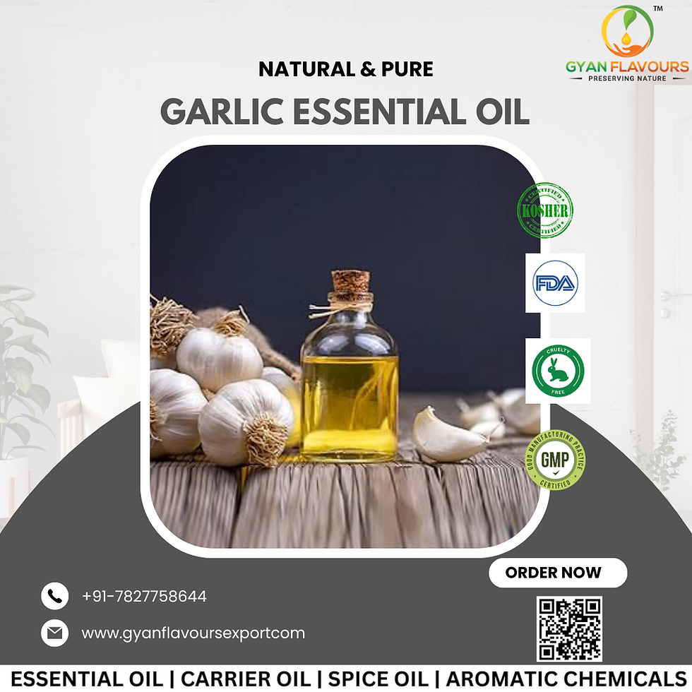 Garlic Essential oil - Gyan Flavours Export