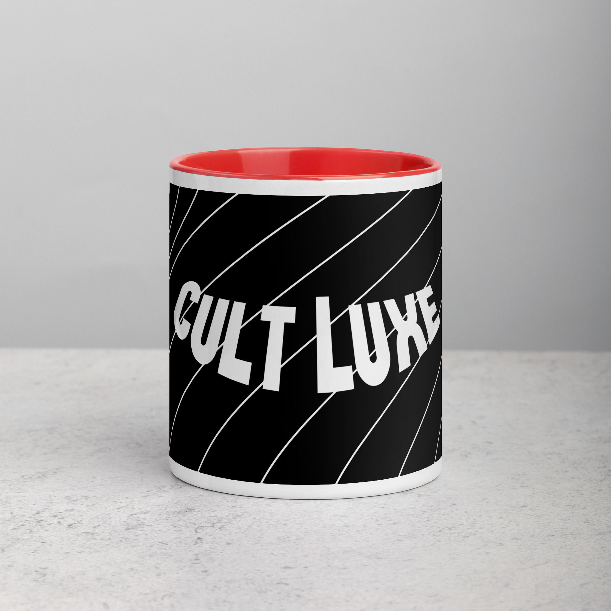 Sorry Mug with RED Gloss Interior