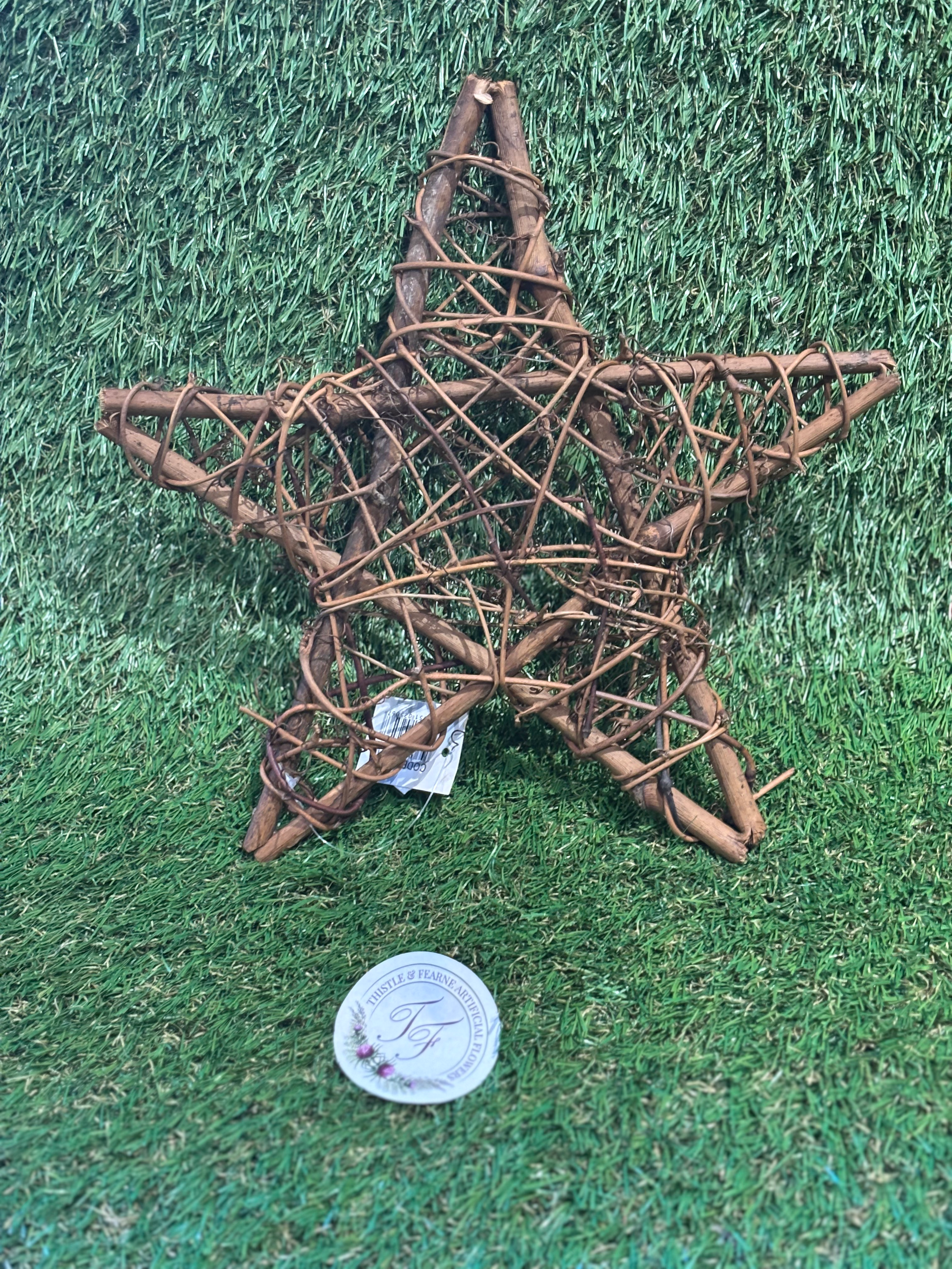 Grapevine Star Natural 25 Cm