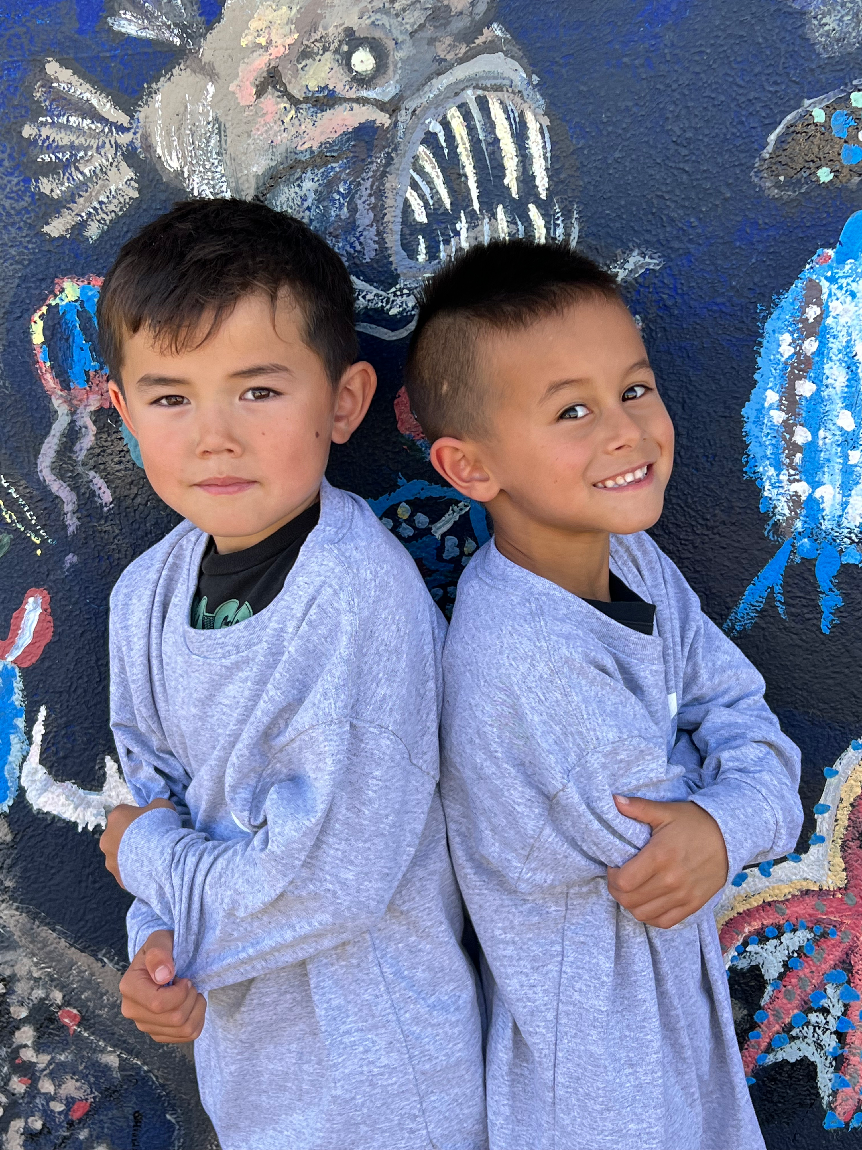 Youth Grey Long Sleeve Shirt