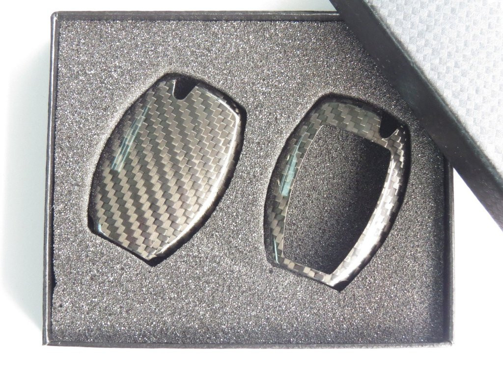 Pure Carbon Fiber Key Case Cover for Mercedes Benz