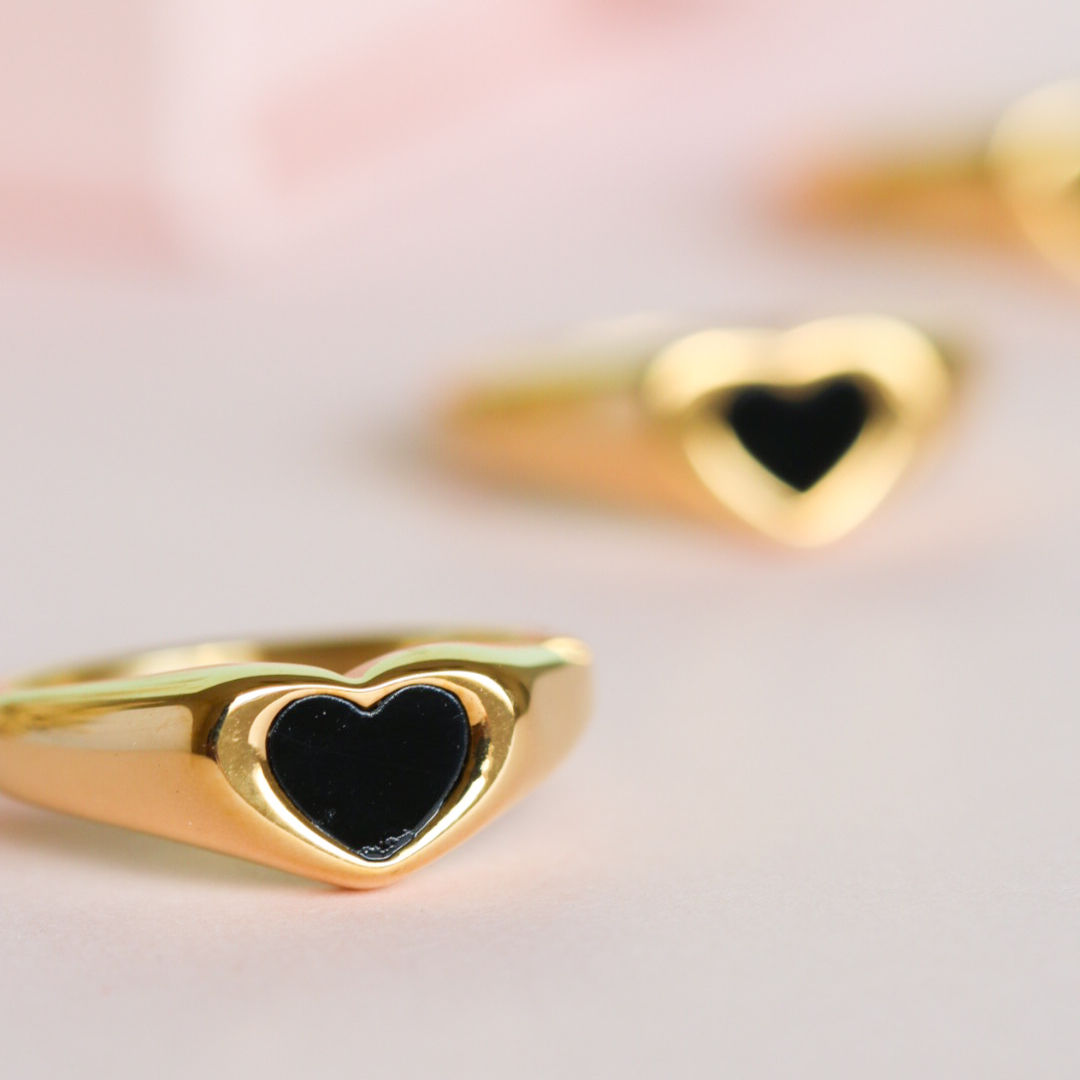 Black Heart Ring