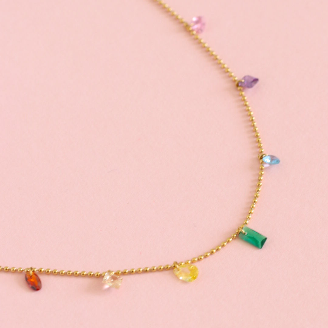Rainbow Crystals Necklace