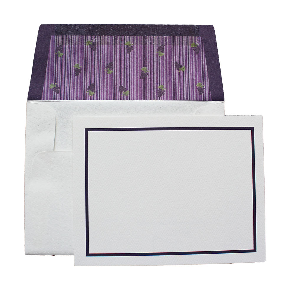 Thumbnail: Small Striped Notecard & Envelope 10 Pack