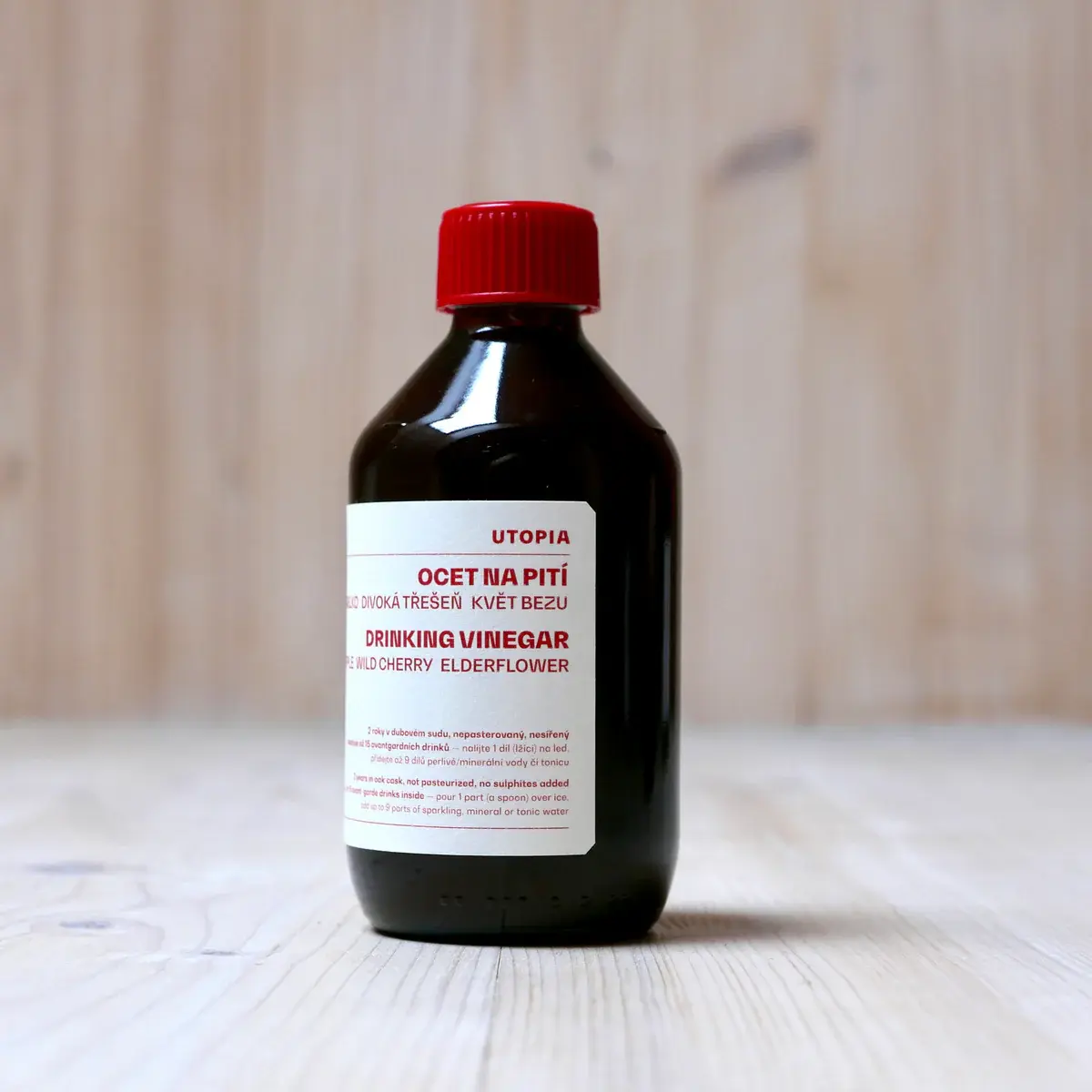 Utopia Fine Drinking Vinegar Cherry and Elderflower