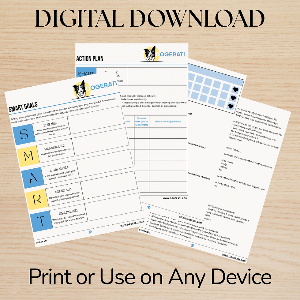 Thumbnail: Smart Goals Workbook for Dog Reactivity