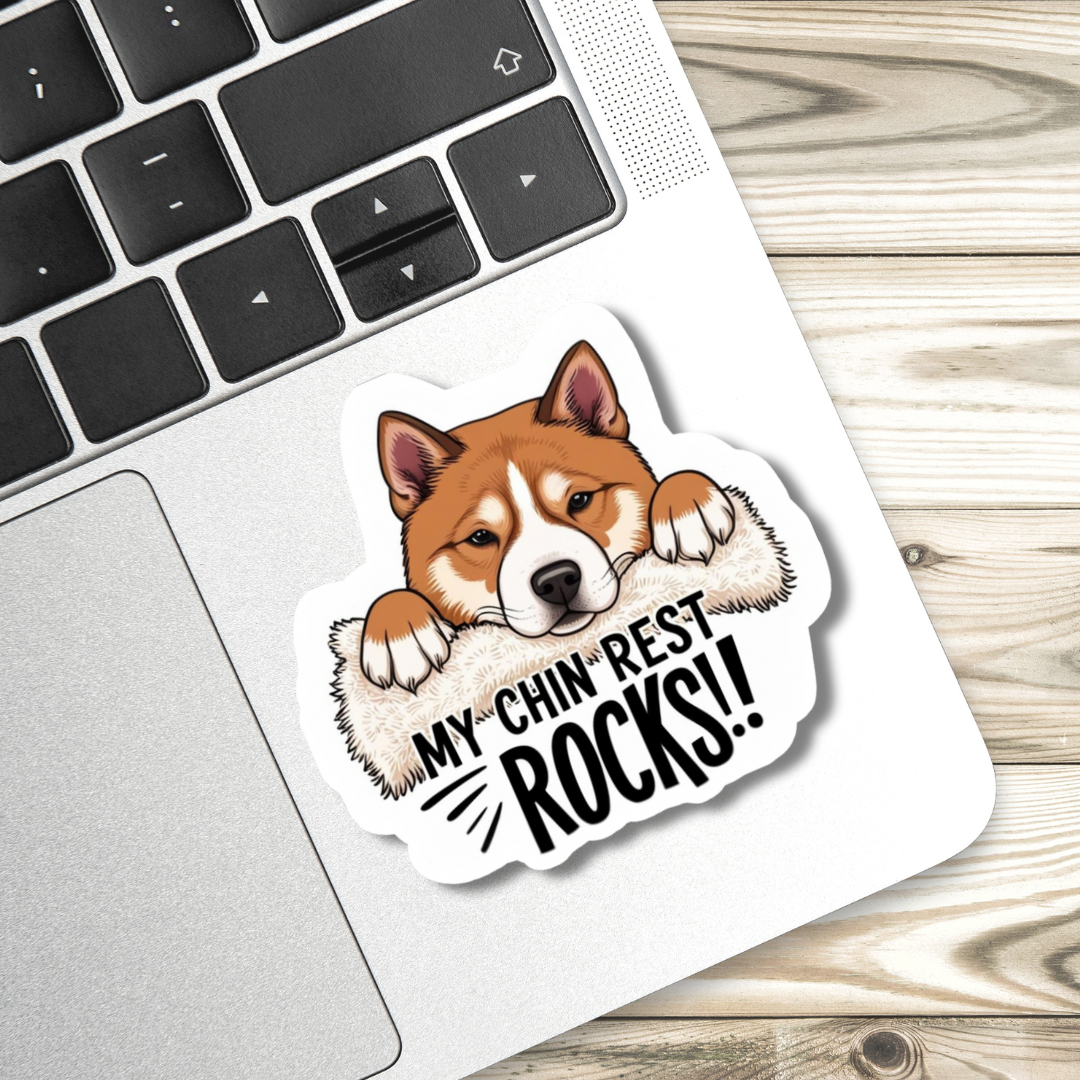 My Chin Rest Rocks - Akita