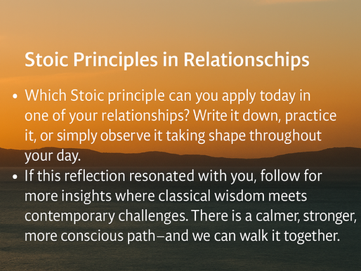 Stoicism and Relationships: Ancient Wisdom for Modern Connection