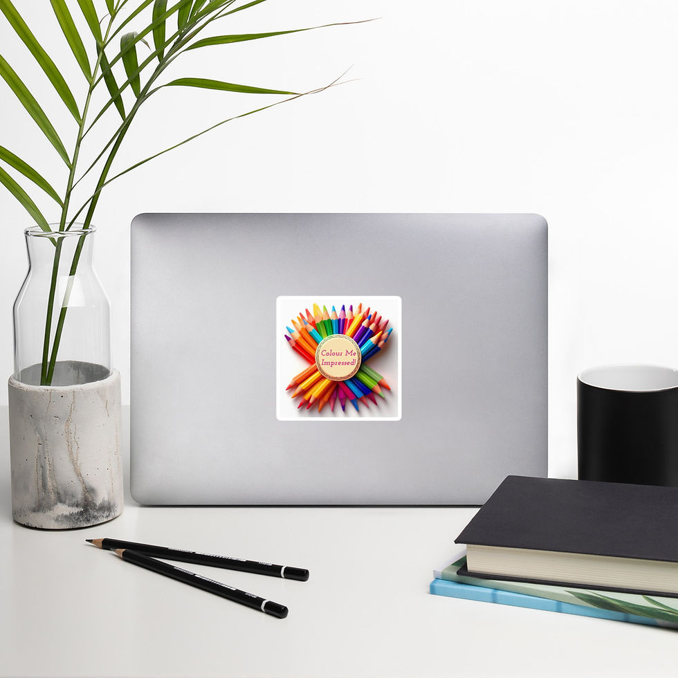 Thumbnail: Bubble-free Colour me Impressed sticker