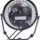 Thumbnail: 4" mini USB Desk Fan Black Prem-I-Air (Black)