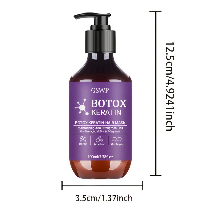 Miniatura: GSWP Botox Keratin Hair Mask, moisturizes and strengthens damaged hair, reduces 