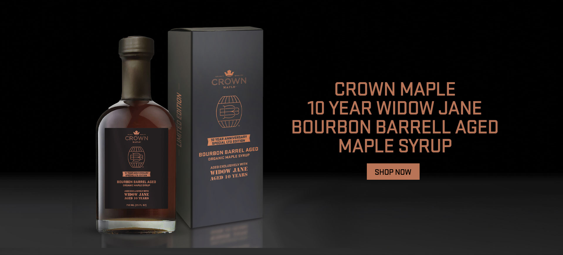 Crown Maple Crown Maple × Widow Jane 10-Year Anniversary Bourbon Barrel-Aged Maple Syrup — product image