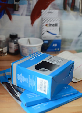 shimano cassette cables blue