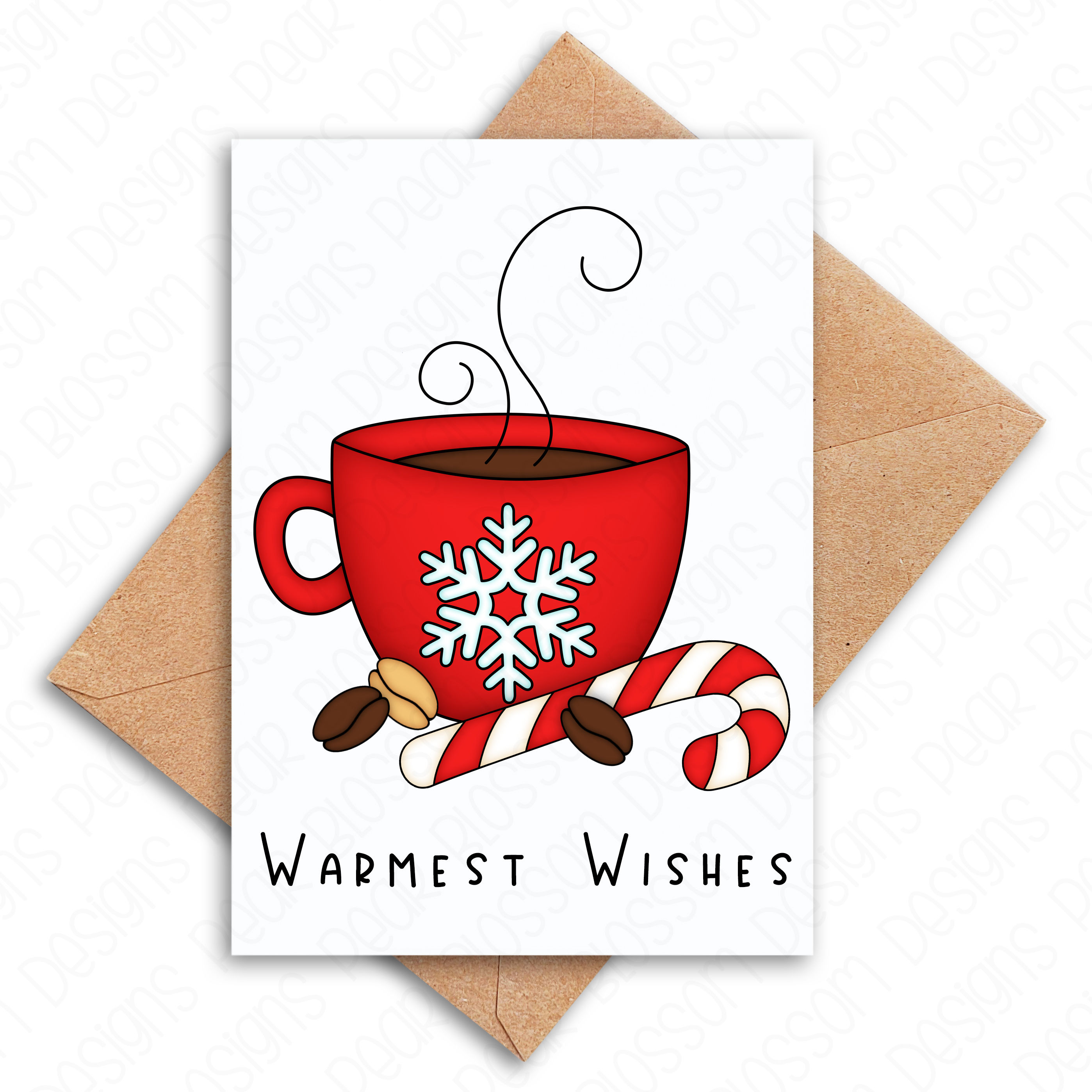 Warmest Wishes Holiday Printable Card