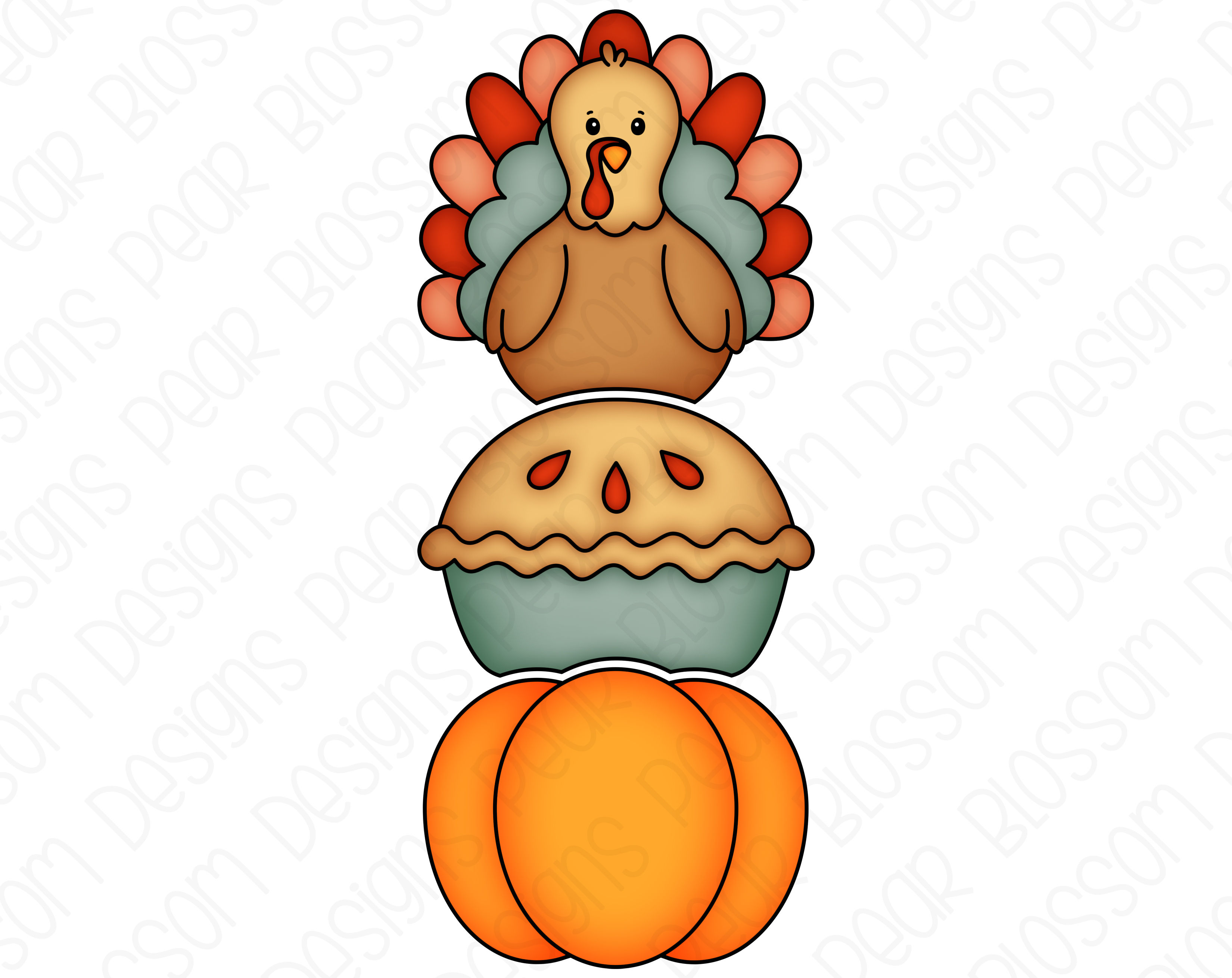 Build A Thanksgiving Stack Clipart