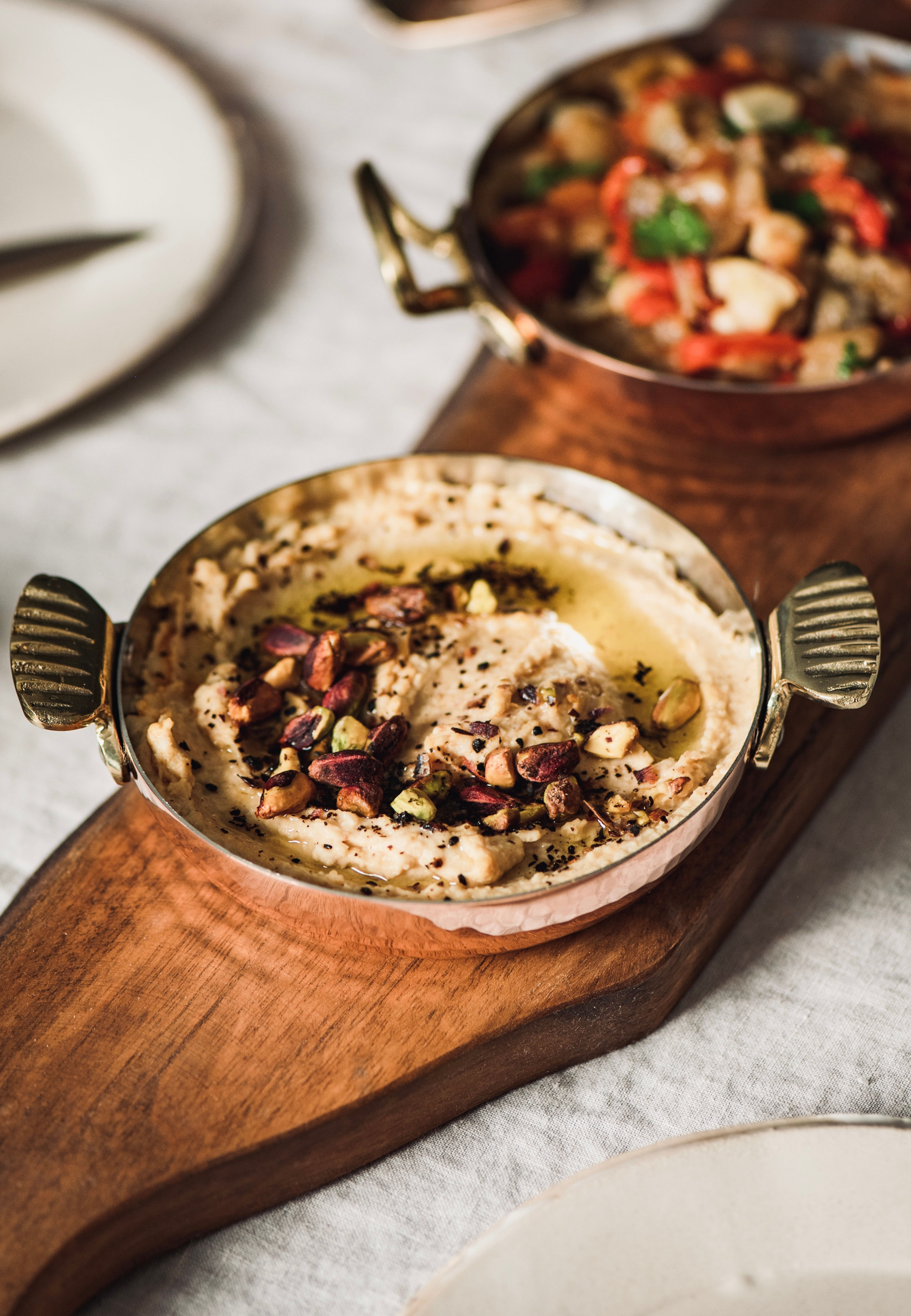 Hot Copper Dish with Copper Oyster Handle