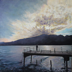 vue du lac d'Aix les Bains