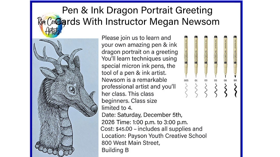 Pen & ink dragon portrait greeting cards
