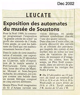 Expo noël / automates /musée /Port Leucate