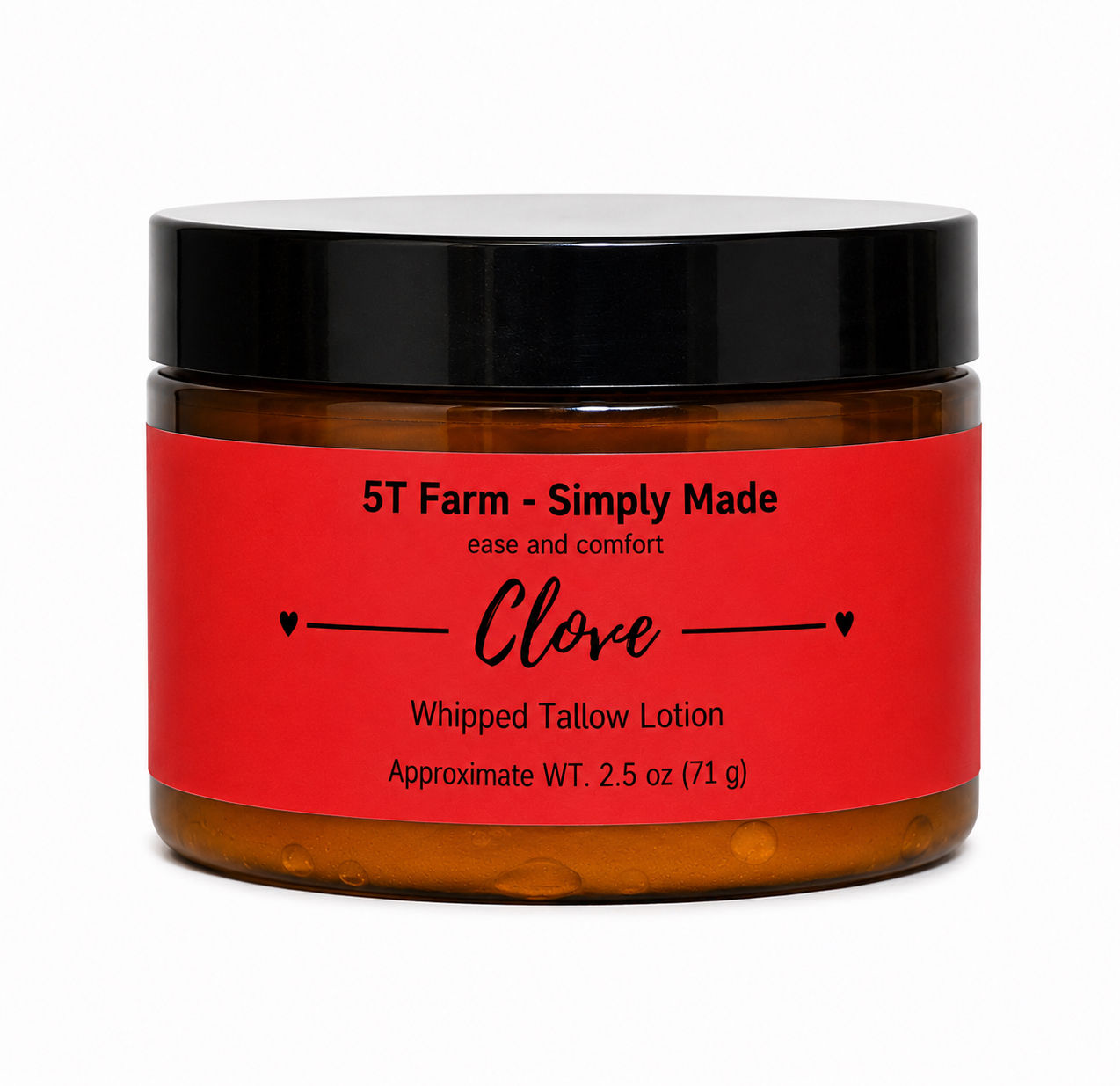 4 oz Container of Clove Ease & Comfort Whipped Tallow Lotion