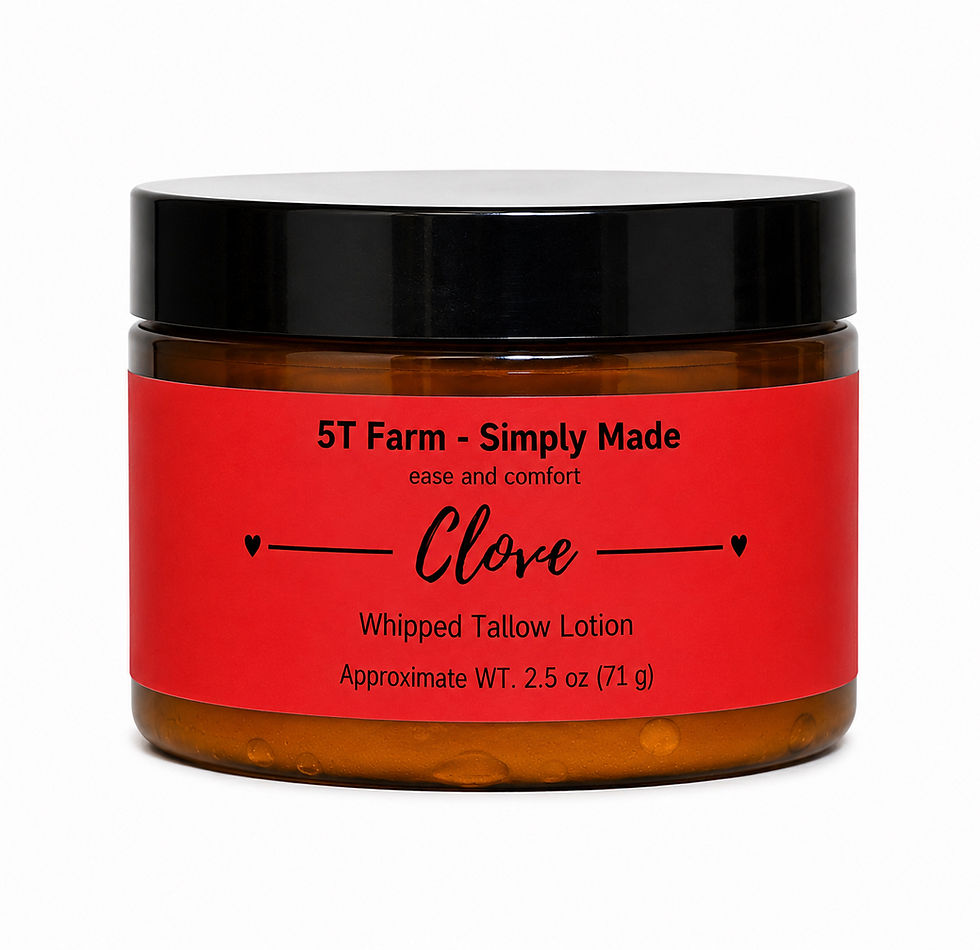 Thumbnail: 4 oz Container of Clove Ease & Comfort Whipped Tallow Lotion