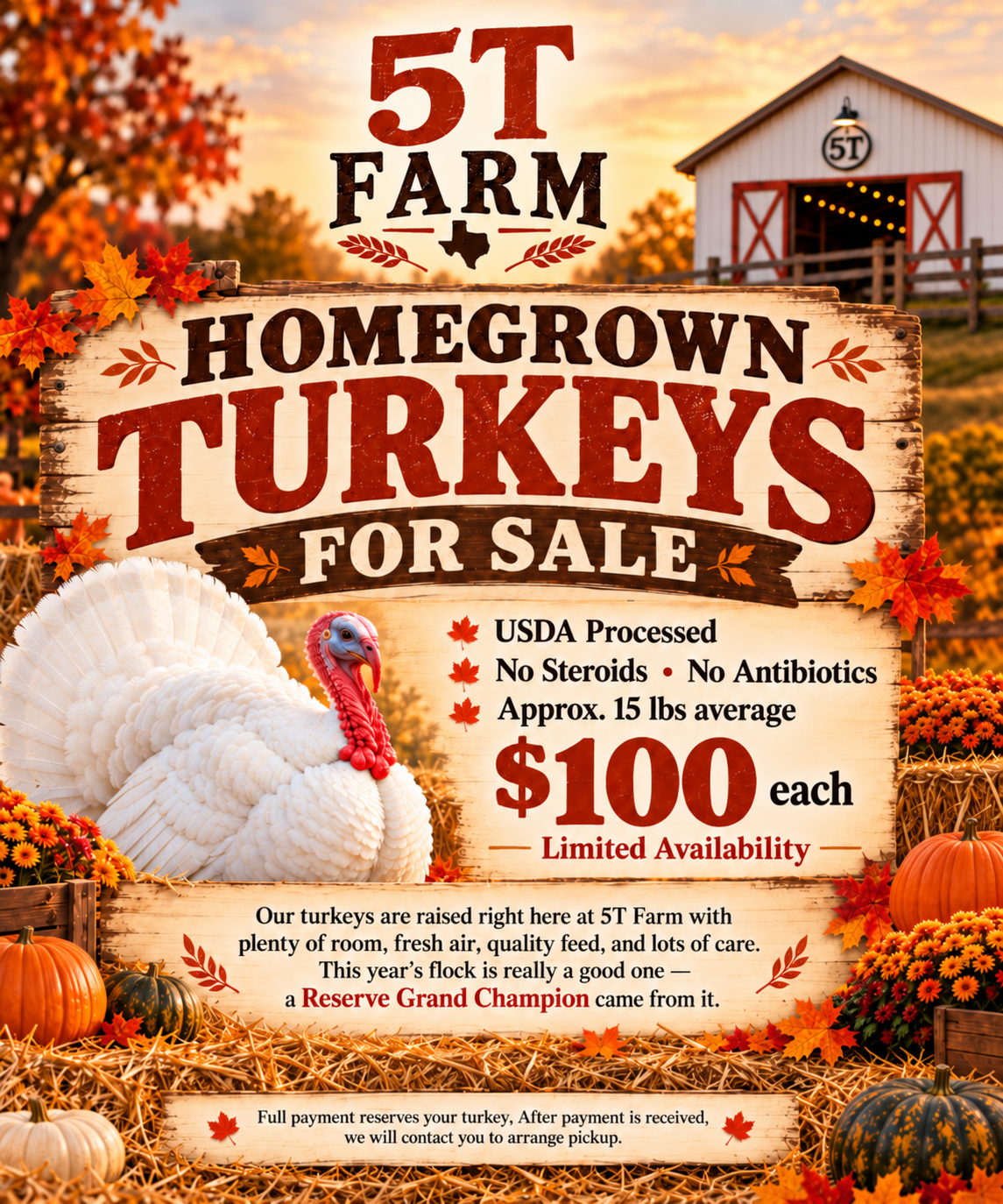 5T Farm Homegrown Turkey