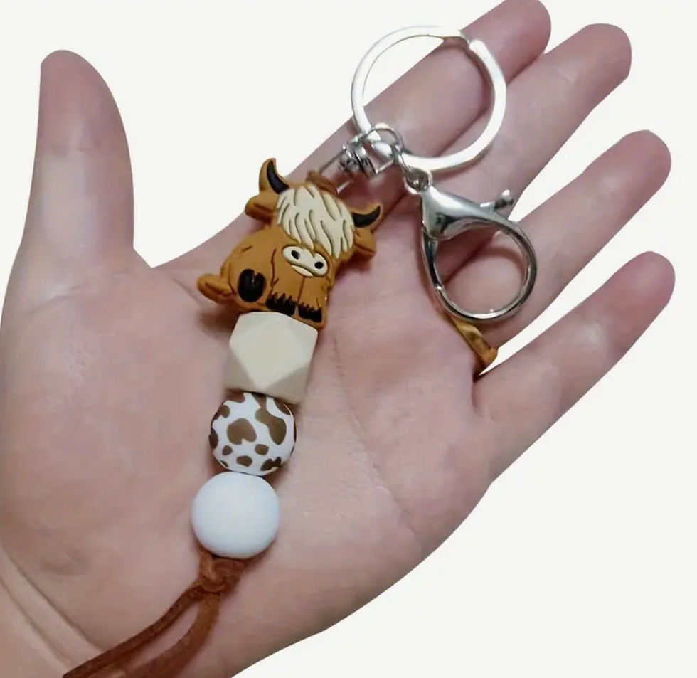 Thumbnail: Highland Cow Keychain 