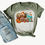 Thumbnail: Adult Army Green Bleached “Hay Fall” T-Shirt