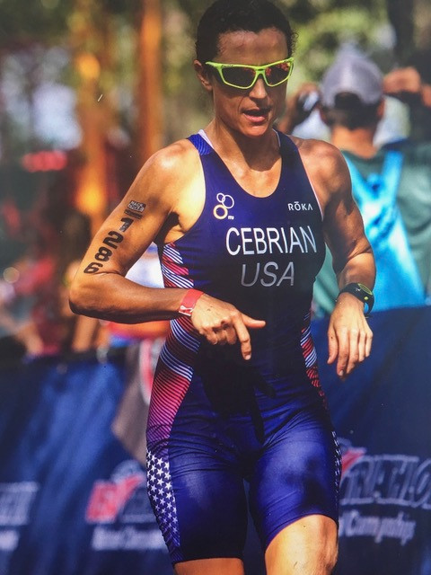 Marianna at World Championships for Aqua Bike