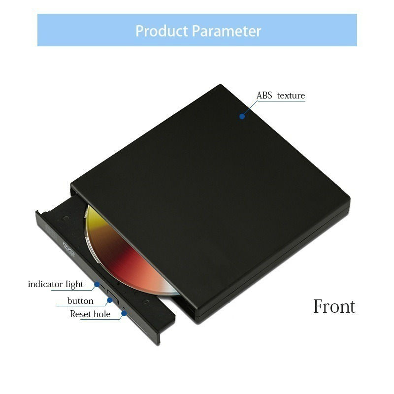 Thumbnail: Portable USB 3.0 Slim External DVD CD Writer Drive