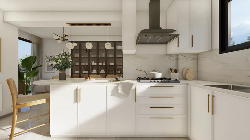 kitchen renovation showcasing Japandi-country style fusion