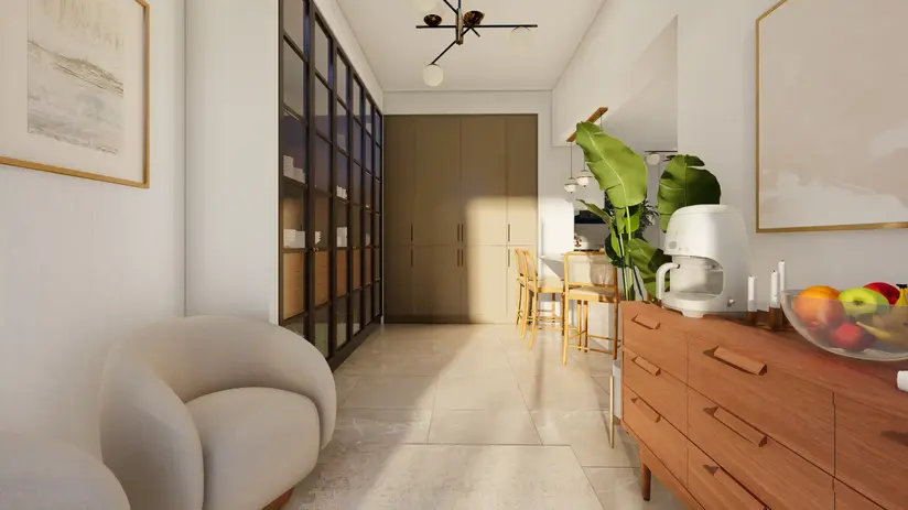 kitchen renovation showcasing Japandi-country style fusion