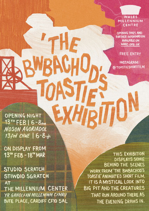 The Bwbachod's Toastie Exhibition Poster