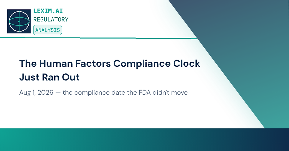 Human Factors Compliance Clock Cover Image
