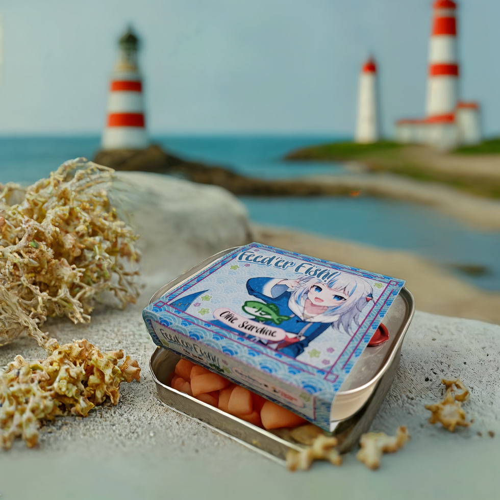Mockup, Sardine Tin, GawrGura, Collab